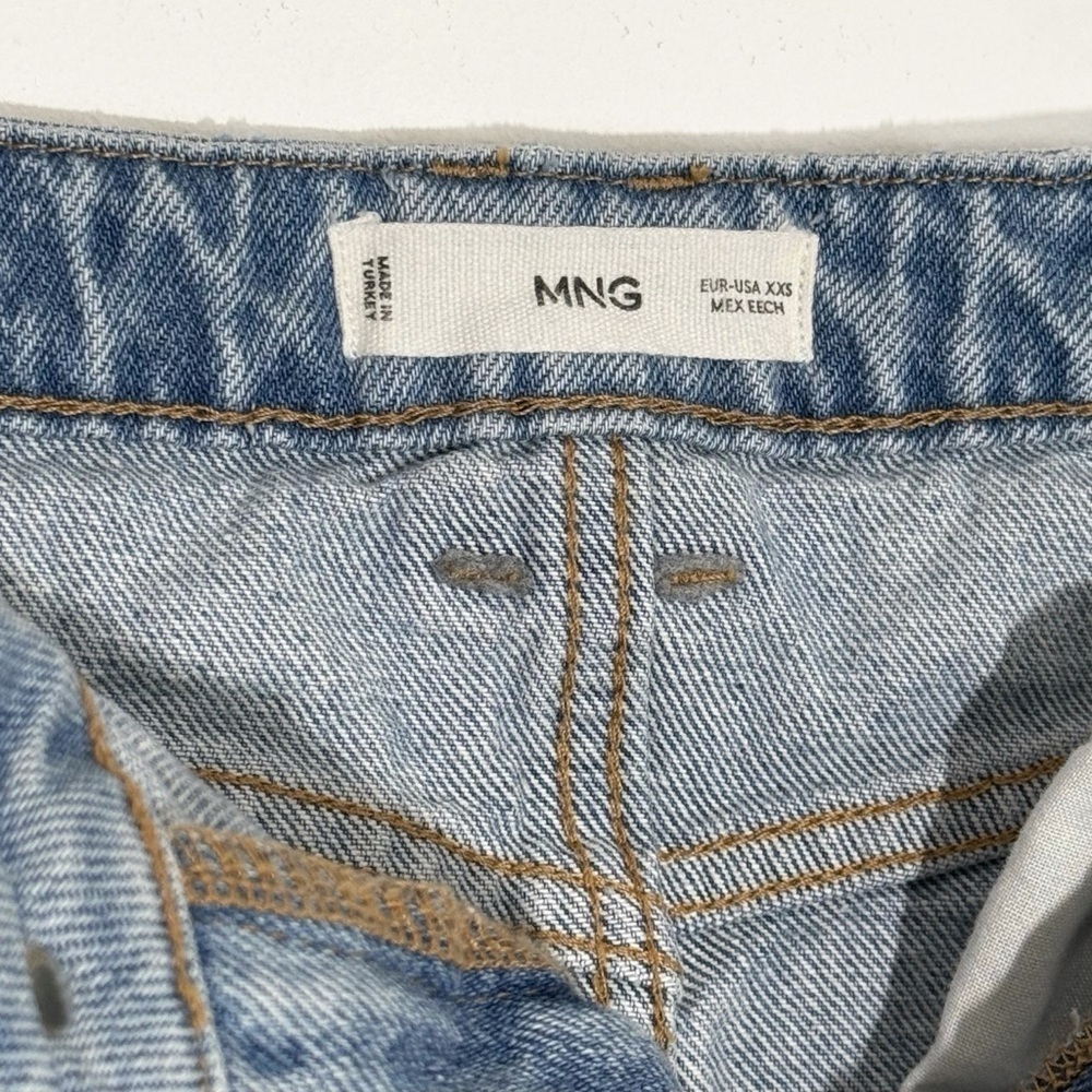 Mango MNG Jolie Denim Midi Maxi Skirt, Light Blue size XXS - Picture 9 of 10